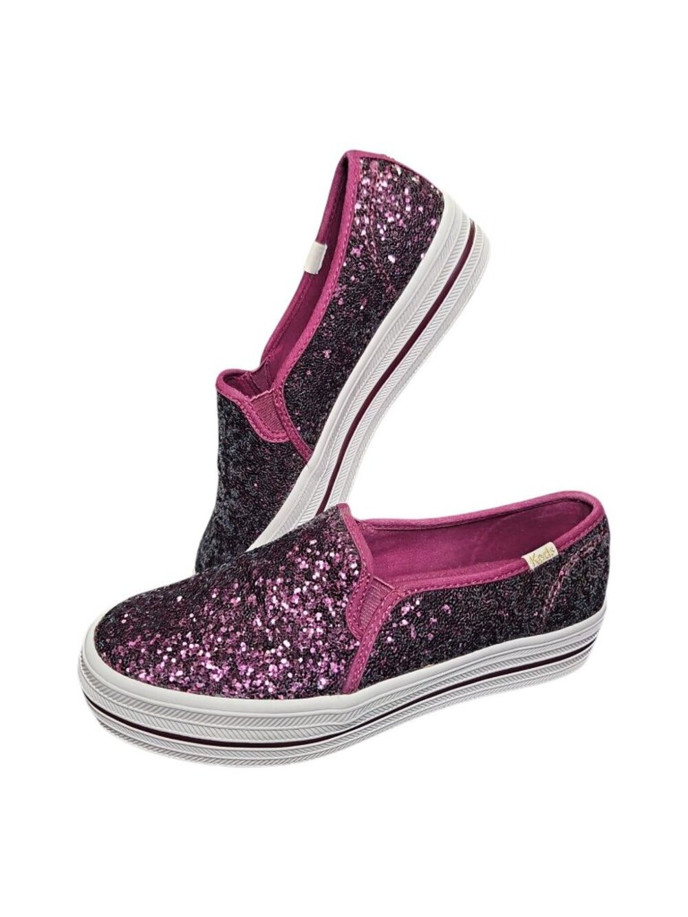 Keds x Kate Spade New York "Triple Decker" glitter slip-on sneakers
